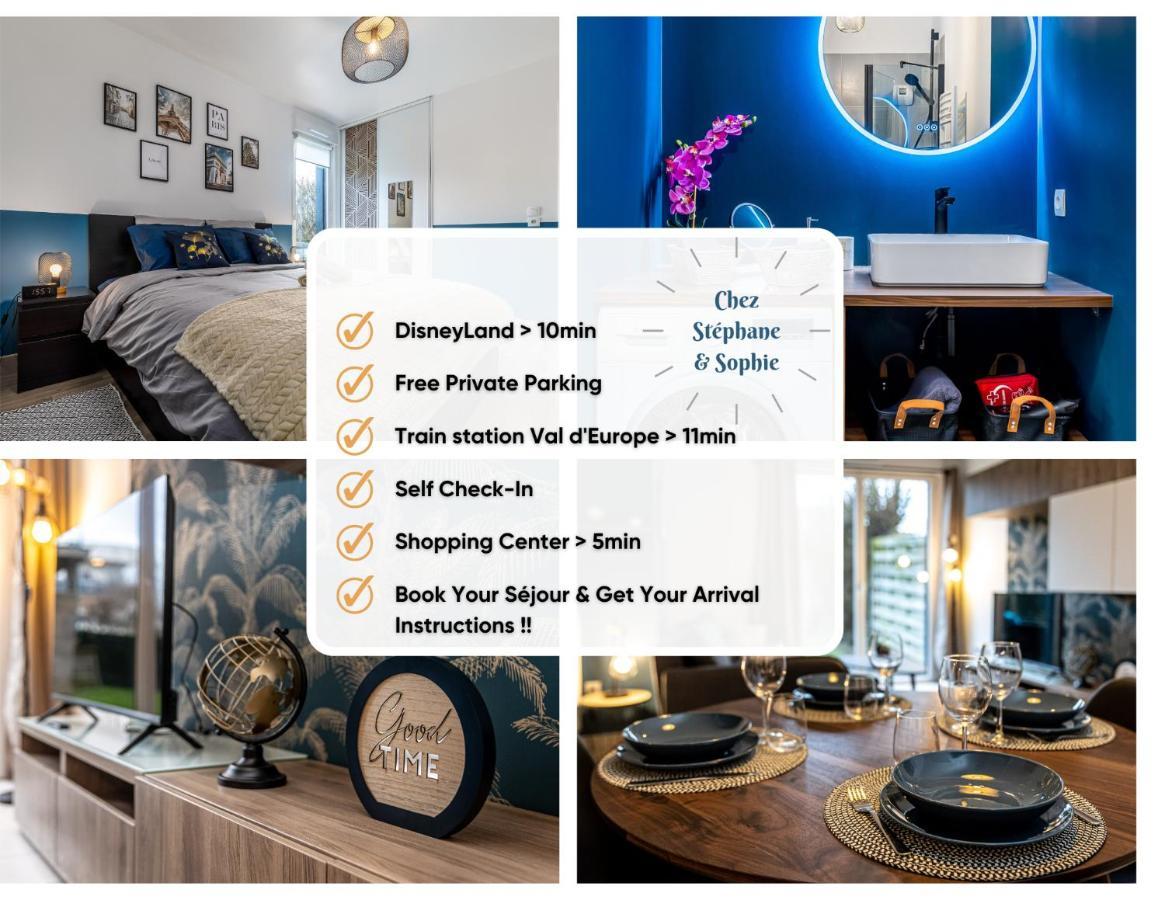 Chez Stephane & Sophie - 10Min Disneyland, Free Parking, Big Garden Montevrain Bagian luar foto